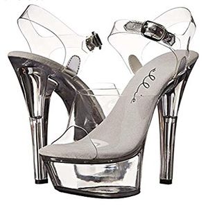 BRAND NEW CLEAR SEXY HIGH HEELS!
